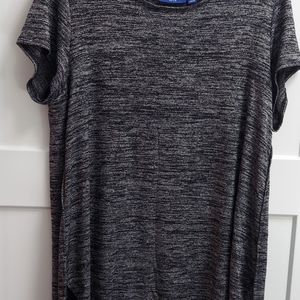 Black Heathered t shirt/tunic